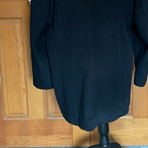 Jones New York Collection Classic Pea Coat EUC Sz 12 Black - Picture 8 of 12